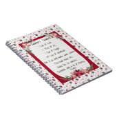 Moderne Typografie Whimsey recipe Kerstrood Notitieboek (Rechterzijde)