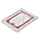 Moderne Typografie Whimsey recipe Kerstrood Notitieboek (Linkerzijde)