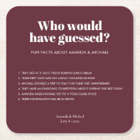 Moderne Typografie Wijn Rood Bruiloft Leuke Feiten