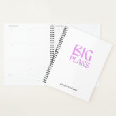 Moderne Typografie Wit 2024 Gepersonaliseerde Plan Planner (Display)