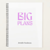 Moderne Typografie Wit 2024 Gepersonaliseerde Plan Planner (Voorkant)