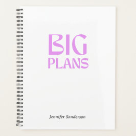 Moderne Typografie Wit 2024 Gepersonaliseerde Plan Planner