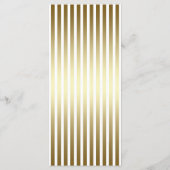 Moderne typografie | Wit & Gouden Huwelijksprogram Programmakaart (Achterkant)