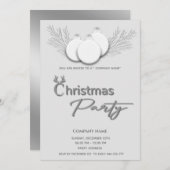 Moderne typografie zakelijke kerstfeest kaart (Voorkant / Achterkant)