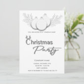 Moderne typografie zakelijke kerstfeest kaart (Staand voorkant)