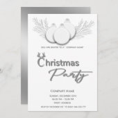 Moderne typografie zakelijke kerstfeest kaart (Voorkant / Achterkant)