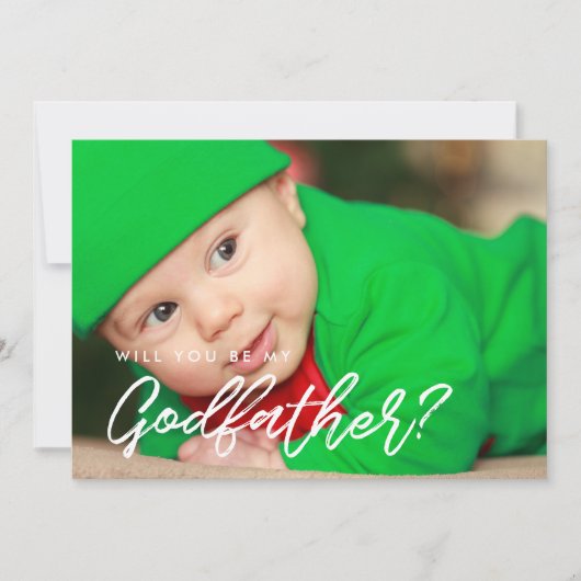 Moderne typografie... zal je mijn Godfather-kaart  Kaart (Voorkant)