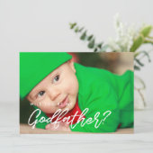 Moderne typografie... zal je mijn Godfather-kaart  Kaart (Staand voorkant)