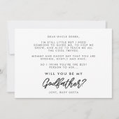 Moderne typografie... zal je mijn Godfather-kaart  Kaart (Voorkant)