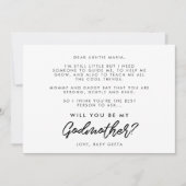 Moderne typografie... zal je mijn Godmoemkaart zij Kaart (Voorkant)