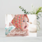 Moderne typografie... zal je mijn Godouders kaart  (Staand voorkant)