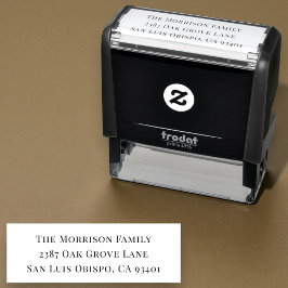 Moderne typografie  zelfinktende stempel