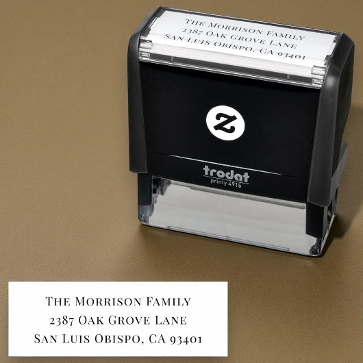 Moderne typografie  zelfinktende stempel