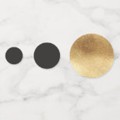 Moderne typografie zwart en goud 40e verjaardag confetti (Achterkanten)