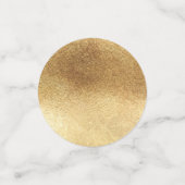 Moderne typografie zwart en goud 50e verjaardag confetti (Kleine voorkant)