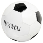 Moderne typografie zwart monogram voetbal (Drie kwart)