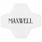 Moderne typografie zwart monogram voetbal (Enkel)