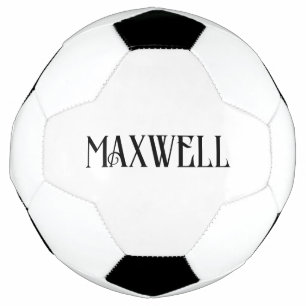 Moderne typografie zwart monogram voetbal