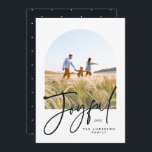 Moderne typografie zwart-wit 1 foto Kerstmis<br><div class="desc">Moderne,  elegante trendy typografie zwart-wit vrolijk kerstfeest 1 foto-typografie</div>