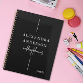 Moderne Typografie Zwart-wit Elegant Minimaal Planner