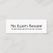 Moderne Typografie Zwart & Wit Visitekaartje (Voorkant)