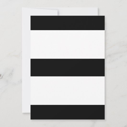 Moderne Typografie Zwart-witte strepen | Goud Kaart (Achterkant)