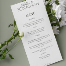 Moderne typografisch-centric bruiloft receptie