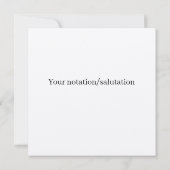 Moderne typografische bedankkaart (Achterkant)