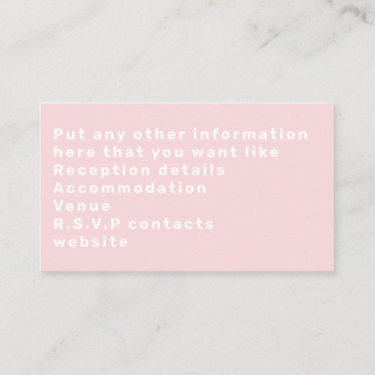 Moderne typografische details, bijsluitkaart informatiekaartje (Achterkant)