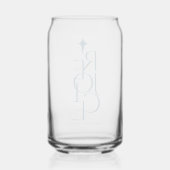 Moderne, typografische REJOICE & ster Kerstmis Blikvorm Glas (Achterkant)