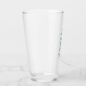 Moderne, typografische REJOICE & ster Kerstmis Glas (Rechts)