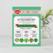 Moderne Ugly Sweater Holiday Party Kaart (Staand voorkant)