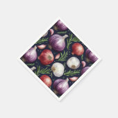 Moderne uien patroon servet (Hoek)