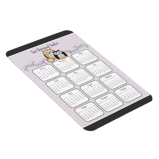 Moderne Uilen 2012 Kalender Magneet (Rechterzijde)