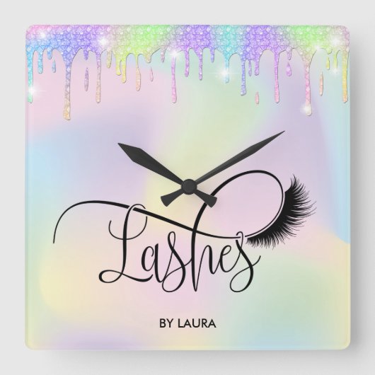 Moderne uiteinden van holografen voor Folie Vierkante Klok (Voorkant)