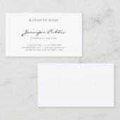 Moderne, uiterst aantrekkelijke, minimale vormgevi visitekaartje (Voorkant / Achterkant)