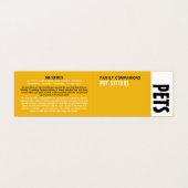 Moderne, uitgebreide service voor het plaatsen van visitekaartje (Buitenkant ongevouwen)