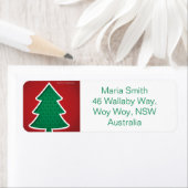 Moderne uitgesneden boom etiket (Insitu)