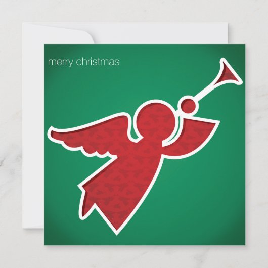 Moderne uitgesneden engel kaart (Voorkant)