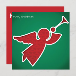 Moderne uitgesneden engel kaart