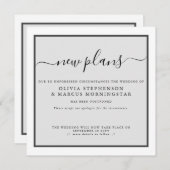 Moderne Uitgesteld Evenement Aankondiging Nieuwe P (Voorkant / Achterkant)