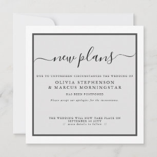 Moderne Uitgestelde Evenementaankondiging Nieuwe P Kaart