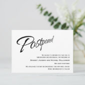 Moderne uitgestelde huwelijksaankondiging save the date (Staand voorkant)