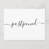 Moderne Uitgestelde Trouwkaart Aankondigingskaart (Voorkant)
