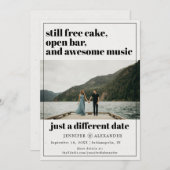 Moderne Uitgestelde Wijzig de Datum Foto Save The Date (Voorkant / Achterkant)