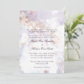 Moderne uitnodigende roemeense bruiloft kaart (Staand voorkant)