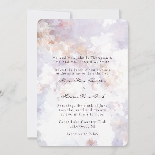 Moderne uitnodigende roemeense bruiloft kaart (Voorkant)