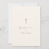 Moderne Uitnodiging De Bautizo Hija Meisjesdoop (Achterkant)