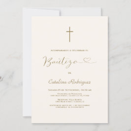 Moderne Uitnodiging De Bautizo Hija Meisjesdoop