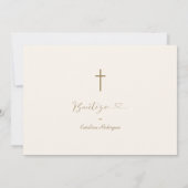 Moderne Uitnodiging De Bautizo Hija Photo Girl (Achterkant)